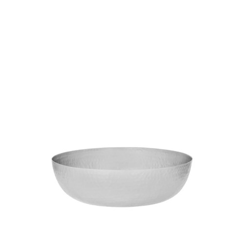 1808170 SERVING BOWL RND 250X80MM 2.8L HAMMERED SATIN