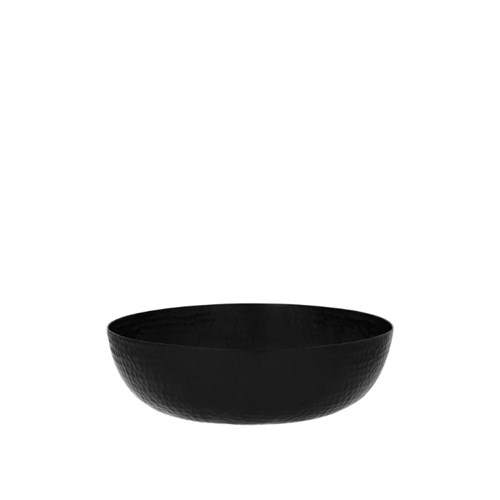 1808171 SERVING BOWL RND 250X80MM 2.8L HAMMERED BLK