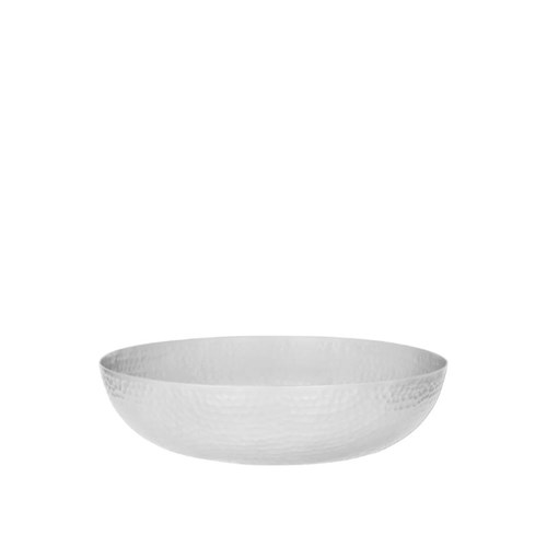 1808173 SERVING BOWL RND 300X80MM 4LT HAMMERED SATIN