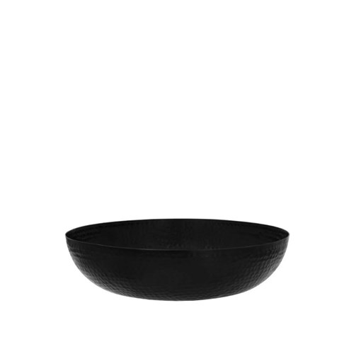 1808174 SERVING BOWL RND 300X80MM 4LT HAMMERED BLK