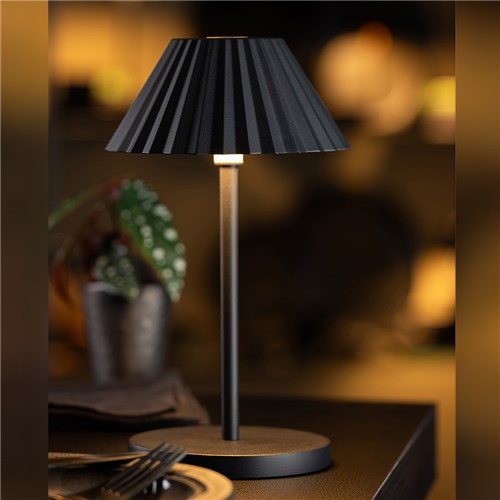 ARUBA LED CORDLESS LAMP BLK 130X230MM