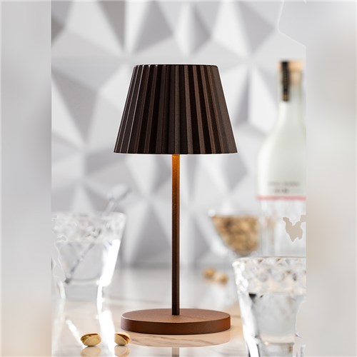 1814240-DOMINICA LED CORDLESS LAMP COCOA 120X260MM