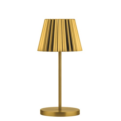 1814241 DOMINICA LED CORDLESS LAMP GOLD 120X260MM