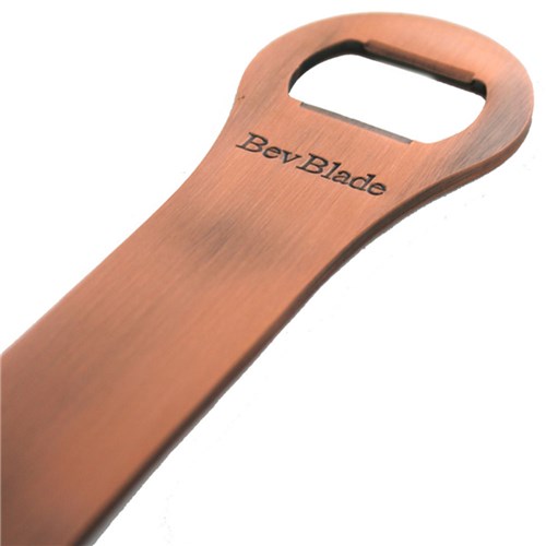 Bottle Opener Bar Blade W/ Spin Ring Ant.Copper