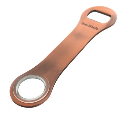 2035111 Bottle Opener Bar Blade W/ Spin Ring Ant.Copper