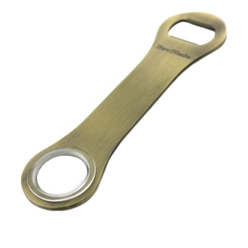 2035112 Bottle Opener Bar Blade W/ Spin Ring Ant.Gold