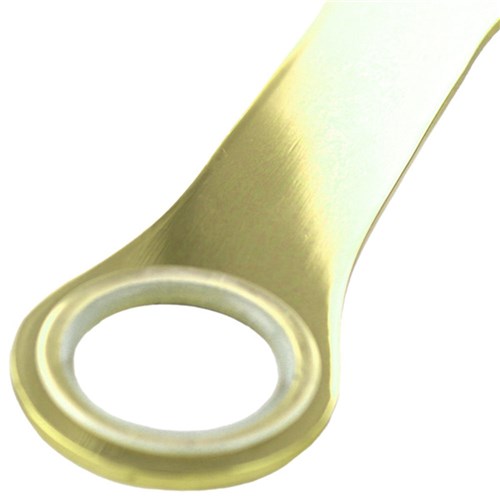 Bottle Opener Bar Blade W/ Spin Ring Gold