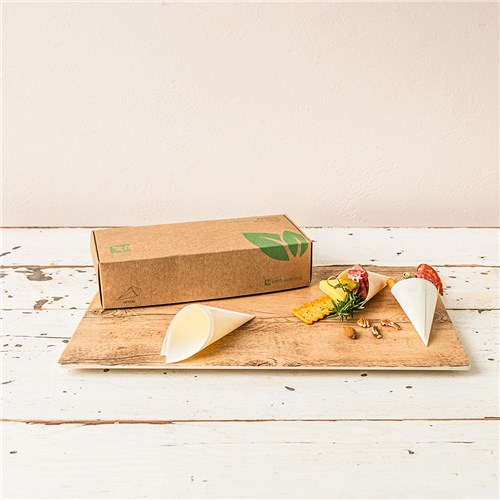 3415333_Lifestyle EziServe Wooden Food Cone 120mm Earth Essentials