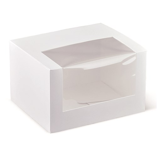 3415850 Window Patisserie Box White 130x110x80mm