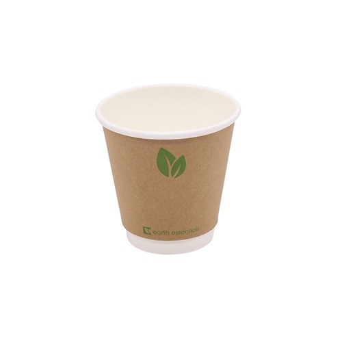 Double Wall Coffee Cup Kraft 8oz 240ml - 3429274 | Reward Hospitality