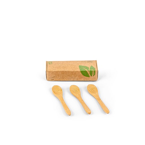 3435002_0 EziServe Wooden Mini Spoon 90x20mm Earth Essentials