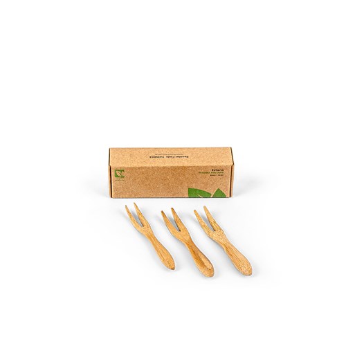 3435003_02 EziServe Wooden Mini Fork 90x10mm Earth Essentials