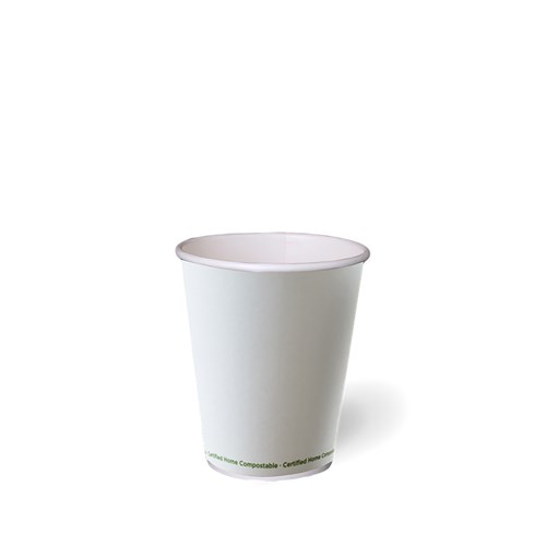 3445860 Aqueous Single Wall Hot Cup White 240ml 8oz