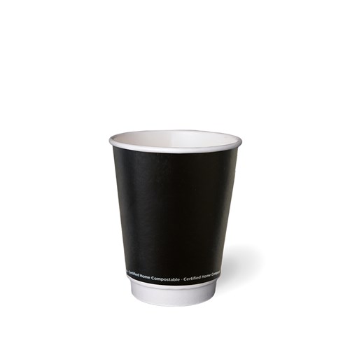 3445861 Double Wall Hot Cup Black 355ml 12oz