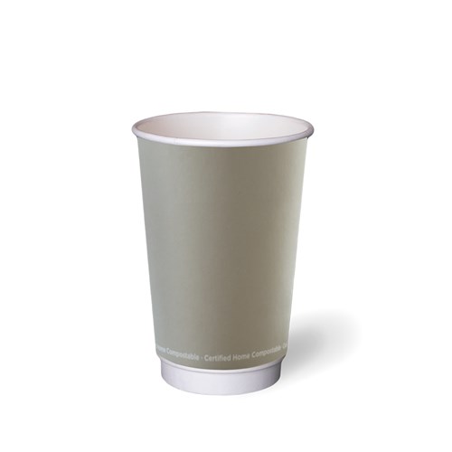 3445868 Aqueous Double Wall Hot Cup Grey 480ml 16oz