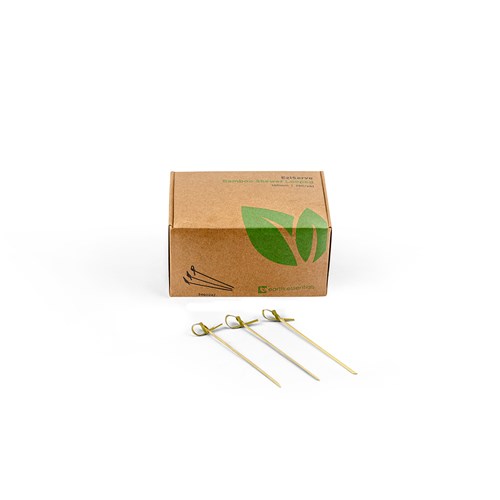 3460242_0 EziServe Bamboo Looped Skewer 100mm Earth Essentials