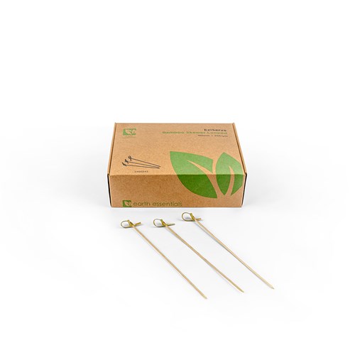 3460243_0 EziServe Bamboo Looped Skewer 180mm Earth Essentials