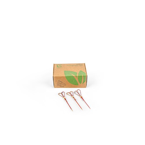 3460259_0 EziServe Bamboo Heart Skewer Red 120mm Earth Essentials