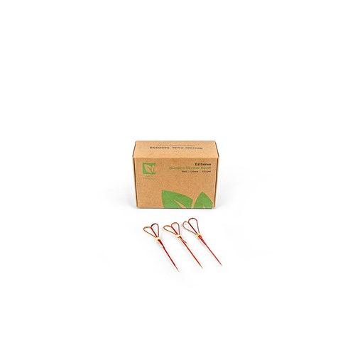 3460259_02 EziServe Bamboo Heart Skewer Red 120mm Earth Essentials