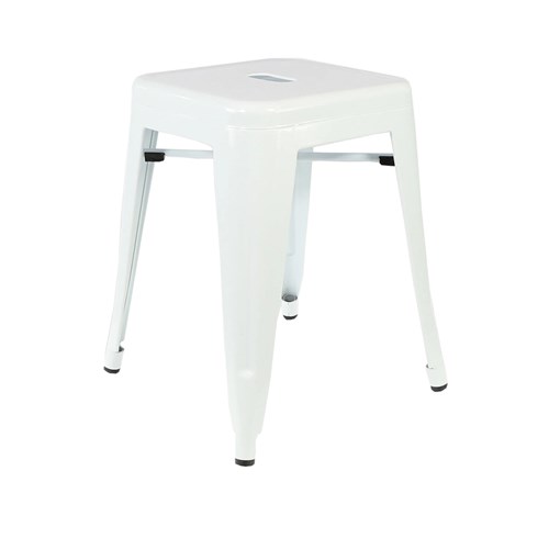 4242302 RIVIERA 450 STOOL WHT 450X390X390MM