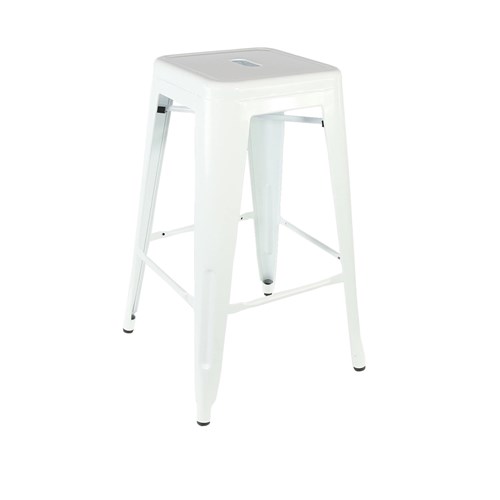 4242306 RIVIERA 650 STOOL WHT 650X430X430MM