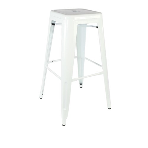 4242310 RIVIERA 750 STOOL WHT 750X430X430MM