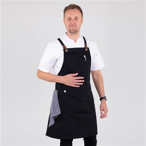 BIB APRON LUCA BLK 700X820MM