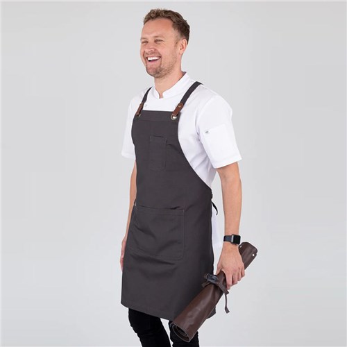 BIB APRON LUCA SLATE 700X820MM