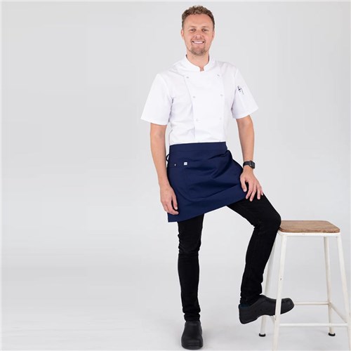 WAIST 1/2 APRON LUCA NAVY 700X400MM