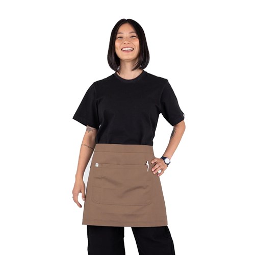 5400921 WAIST 1/2 APRON LUCA COFFEE 700X400MM