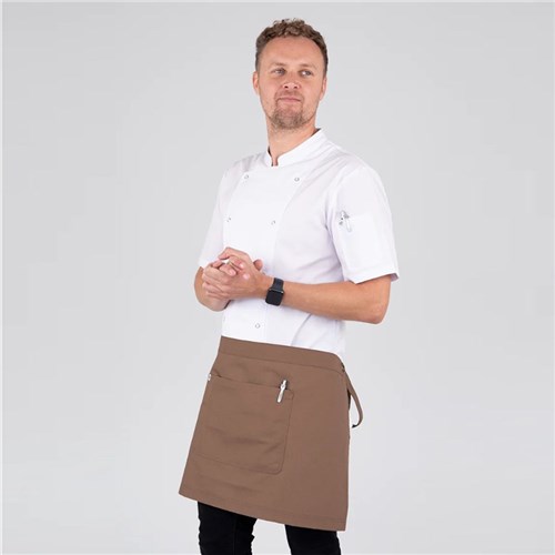 WAIST 1/2 APRON LUCA COFFEE 700X400MM