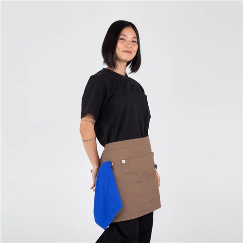 WAIST 1/2 APRON LUCA COFFEE 700X400MM