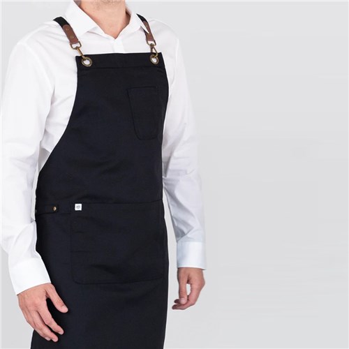  BIB APRON LUNA BLK 700X820MM