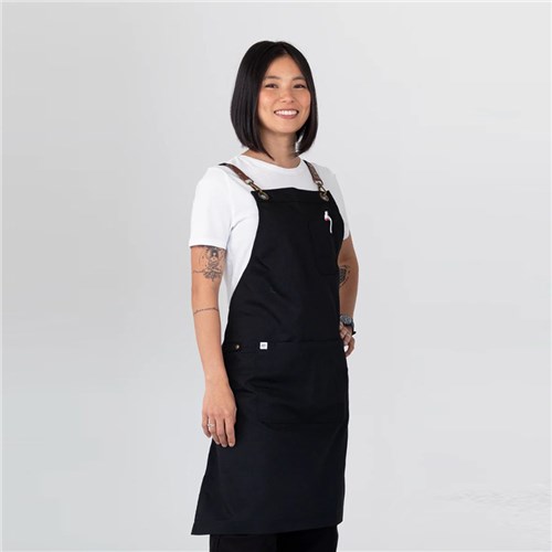  BIB APRON LUNA BLK 700X820MM