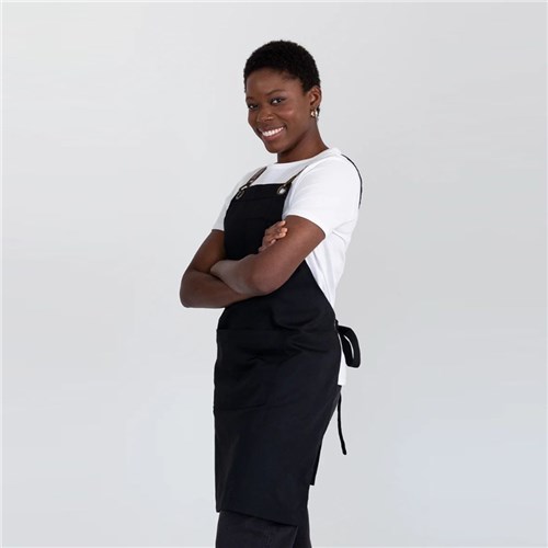  BIB APRON LUNA BLK 700X820MM