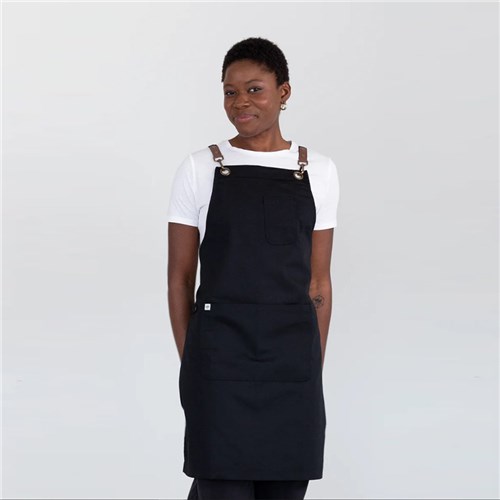  BIB APRON LUNA BLK 700X820MM