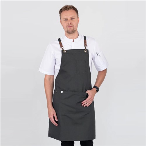 BIB APRON LUNA BOTTLE GREEN 700X820MM