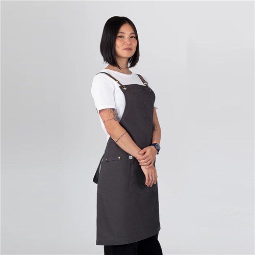 BIB APRON LUNA SLATE 700X820MM