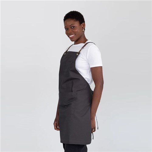 BIB APRON LUNA SLATE 700X820MM