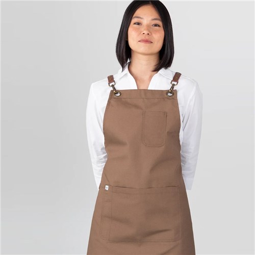 BIB APRON LUNA COFFEE 700X820MM