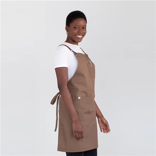 BIB APRON LUNA COFFEE 700X820MM