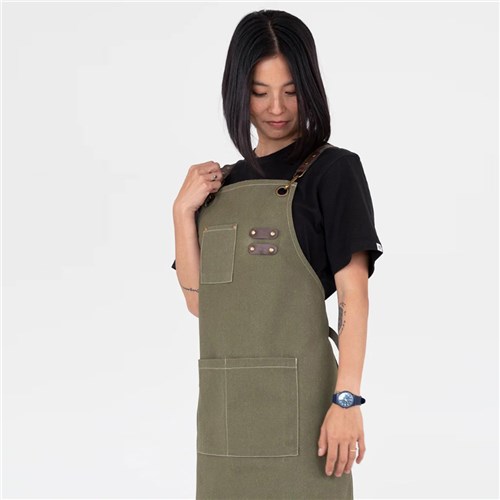 BIB APRON TOMY OLIVE 680X800MM