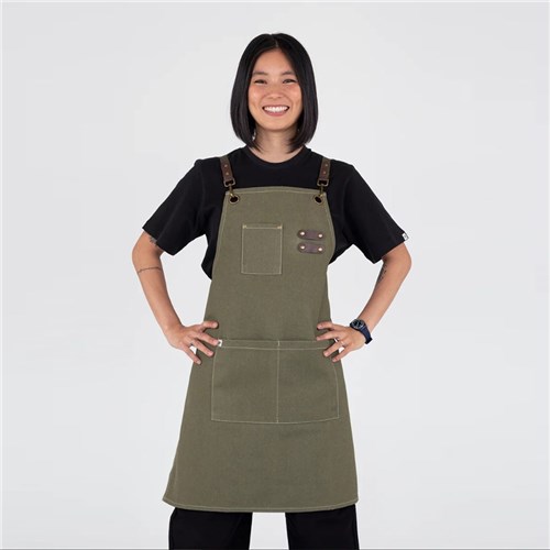 BIB APRON TOMY OLIVE 680X800MM