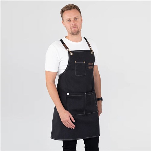 BIB APRON TOMY BLK 680X800MM