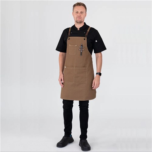 BIB APRON TOMY COFFEE 680X800MM