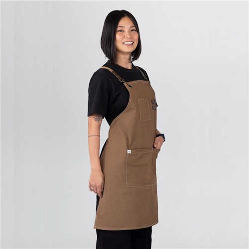 BIB APRON TOMY COFFEE 680X800MM