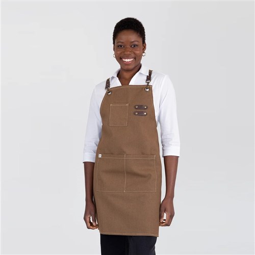 BIB APRON TOMY COFFEE 680X800MM