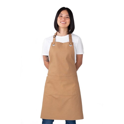 5400933 BIB APRON CANTINE KHAKI 700X800MM