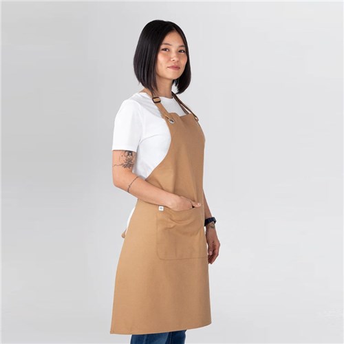 BIB APRON CANTINE KHAKI 700X800MM