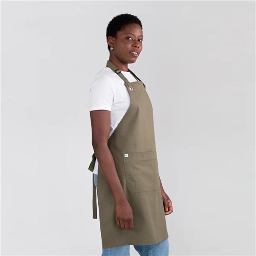 BIB APRON CANTINE OLIVE 700X800MM